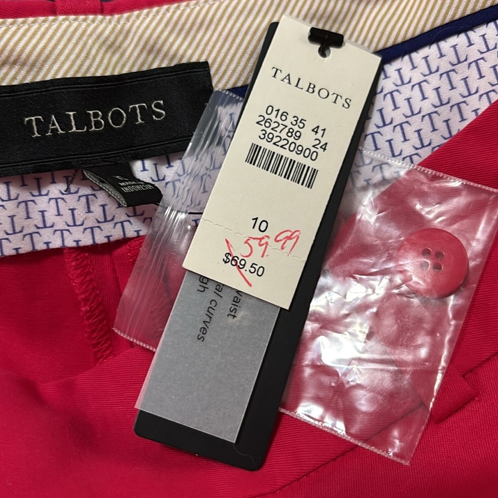 NWT Talbots Cropped Pants, Size 10 - Picture 11 of 13